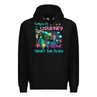 Black everyone's journey is different trust the flow Premium Hoodie - Artiststas