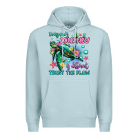 Blue Mist everyone's journey is different trust the flow Premium Hoodie - Artiststas