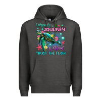 Charcoal Heather everyone's journey is different trust the flow Premium Hoodie - Artiststas
