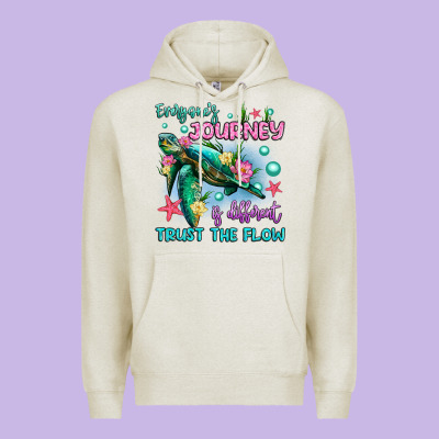 Everyone's Journey Is Different Trust The Flow Premium Hoodie Designed By Artiststas