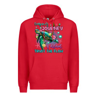 Red everyone's journey is different trust the flow Premium Hoodie - Artiststas