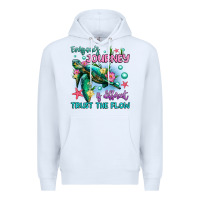 White everyone's journey is different trust the flow Premium Hoodie - Artiststas
