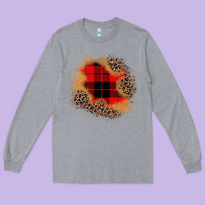 Christmas Patch Long Sleeve Tee Designed By Jahusdesignshop