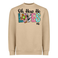 Mushroom Oh how he loves us Heavyweight Sweatshirt - Neo Western