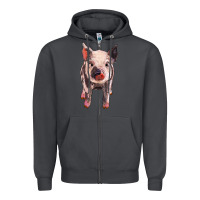 Smoke pig Zipper Hoodie - BarkalooDesign