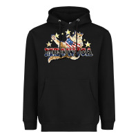 Black meowica cat Heavyweight Hoodie - NancyCooperArtShop