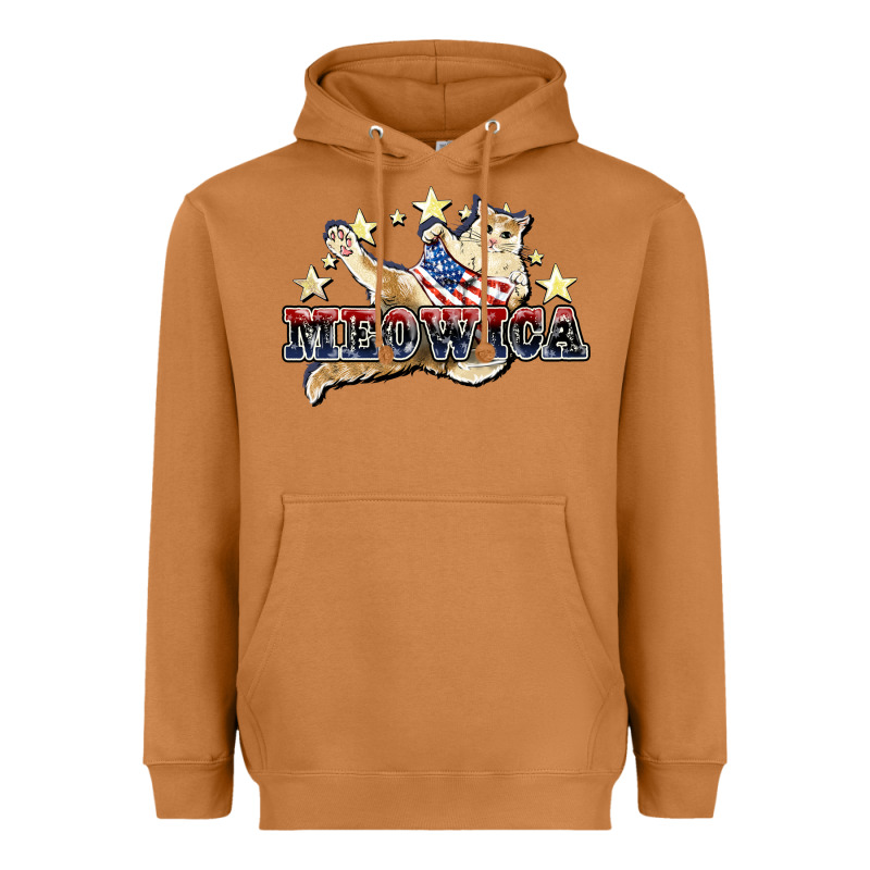 Meowica Cat Heavyweight Hoodie by NancyCooperArtShop | Teevron