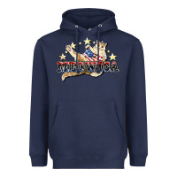 Navy meowica cat Heavyweight Hoodie - NancyCooperArtShop