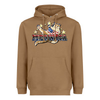Toasted Coconut meowica cat Heavyweight Hoodie - NancyCooperArtShop
