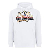 White meowica cat Heavyweight Hoodie - NancyCooperArtShop