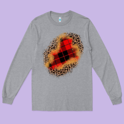 Christmas Patch Long Sleeve Tee Designed By Jahusdesignshop