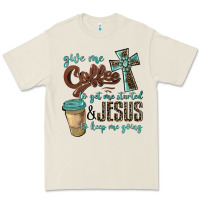 Bone give me coffee to get me started & jesus to keep me going Premium Tee - BarkalooDesign