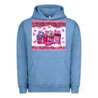 Pigment Pebble Blue Breast Cancer coffee cups Urban Hoodie - NancyCooperArtShop