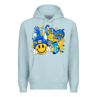 Blue Mist retro disco ball the lucky few smile face Premium Hoodie - Artiststas