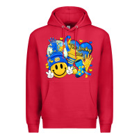 Cardinal retro disco ball the lucky few smile face Premium Hoodie - Artiststas