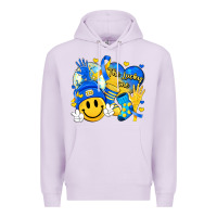 Lilac retro disco ball the lucky few smile face Premium Hoodie - Artiststas