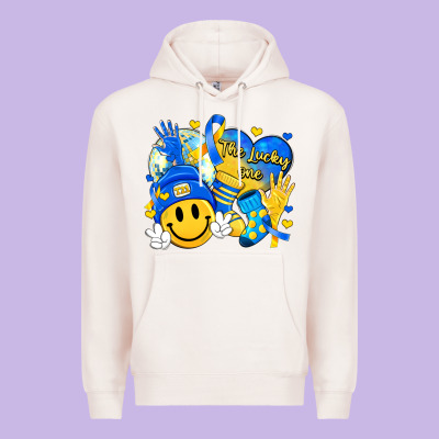 Retro Disco Ball The Lucky Few Smile Face Premium Hoodie Designed By Artiststas