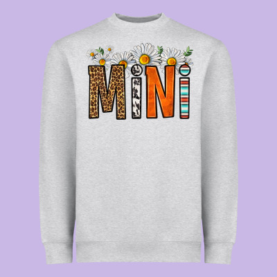 Western Daisies Mini Heavyweight Sweatshirt Designed By Hra Design Shop