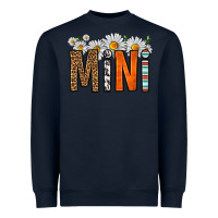 Navy western daisies mini Heavyweight Sweatshirt - HRA Design Shop