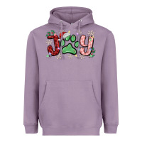 Lavender joy with dog paw Heavyweight Hoodie - MaliasSmallBusiness