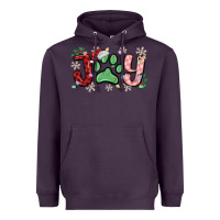 Plum joy with dog paw Heavyweight Hoodie - MaliasSmallBusiness