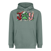 Sage joy with dog paw Heavyweight Hoodie - MaliasSmallBusiness