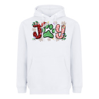 White joy with dog paw Heavyweight Hoodie - MaliasSmallBusiness