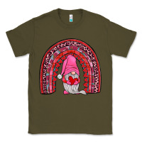 Army Green valentines gnomies rainbow Classic Tee - JahusDesignShop