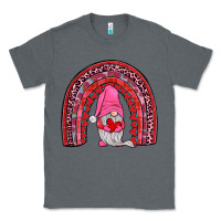 Charcoal Heather valentines gnomies rainbow Classic Tee - JahusDesignShop
