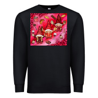 Black gnomies with food Premium Sweatshirt - NancyCooperArtShop