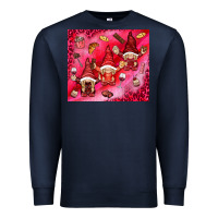 Navy gnomies with food Premium Sweatshirt - NancyCooperArtShop