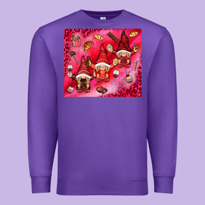Gnomies With Food Premium Sweatshirt Designed By Nancycooperartshop