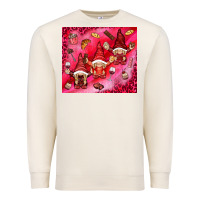 Sandshell gnomies with food Premium Sweatshirt - NancyCooperArtShop