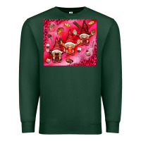 Sports Green gnomies with food Premium Sweatshirt - NancyCooperArtShop