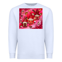 White gnomies with food Premium Sweatshirt - NancyCooperArtShop
