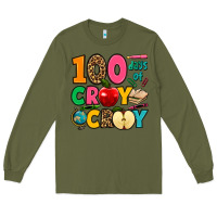 Army Green 100 days of cray cray Long Sleeve Tee - Jasminsmagicworld