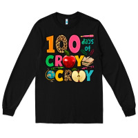 Black 100 days of cray cray Long Sleeve Tee - Jasminsmagicworld