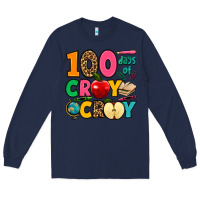 Navy 100 days of cray cray Long Sleeve Tee - Jasminsmagicworld