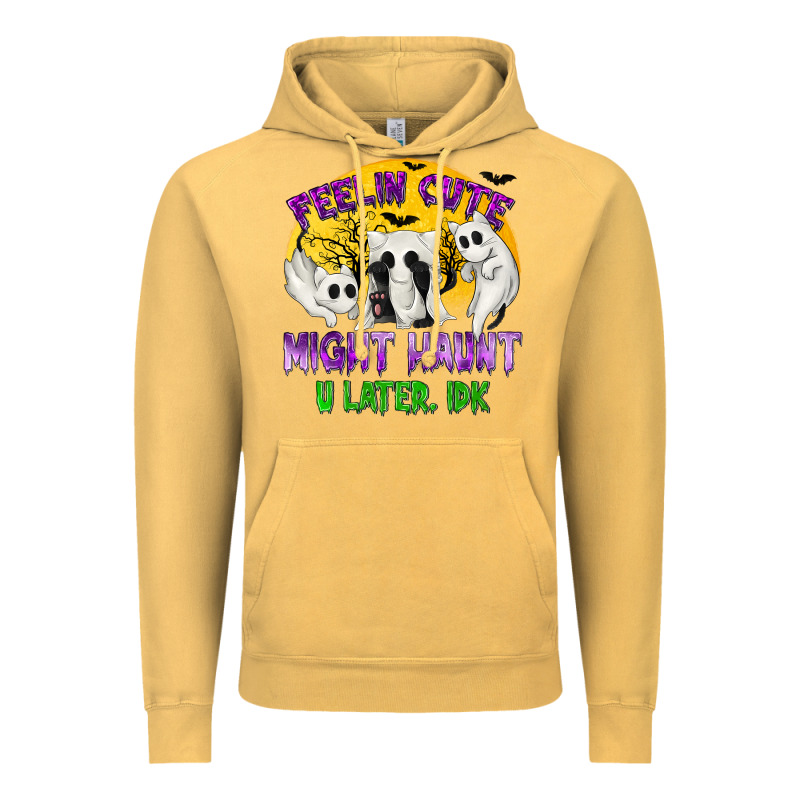 Feeling Cute Might Haunt U Later Vintage Hoodie by texasbilliewilder | Teevron