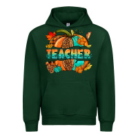 Forest Green Teacher pumpkin Urban Hoodie - NancyCooperArtShop