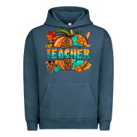 Pigment Midnight Navy Teacher pumpkin Urban Hoodie - NancyCooperArtShop