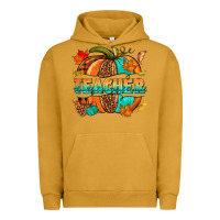 Pigment Peanut Butter Teacher pumpkin Urban Hoodie - NancyCooperArtShop