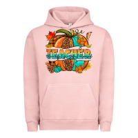 Pigment Salmon Teacher pumpkin Urban Hoodie - NancyCooperArtShop