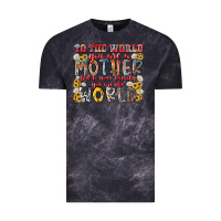 Cloud Black mother world Vintage Tee - RacoonDesign