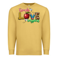 Antique Gold teach love inspire Premium Sweatshirt - NancyCooperArtShop