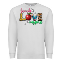 Dove Grey teach love inspire Premium Sweatshirt - NancyCooperArtShop
