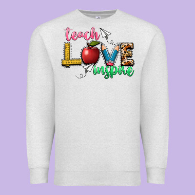 Teach Love Inspire Premium Sweatshirt Designed By Nancycooperartshop