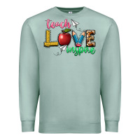 Seafoam teach love inspire Premium Sweatshirt - NancyCooperArtShop