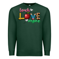 Sports Green teach love inspire Premium Sweatshirt - NancyCooperArtShop
