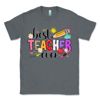 Charcoal Heather iBest Teacher Ever Classic Tee - CowhideDigitalArt